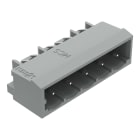 WAGO - THT-Stiftleiste, Lötstift 1, 0x1, 0mm, abgewinkelt, grau