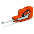 WAGO - Prüfsteckermodul mit Kontaktzunge, Rastermaß 5, 08mm / 0.2 in, orange
