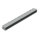 WAGO - THT-Stiftleiste, Lötstift 1, 2x1, 2mm, abgewinkelt, grau