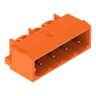 WAGO - THT-Stiftleiste, Lötstift 1, 0x1, 0mm, abgewinkelt, orange