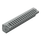 WAGO - 1-Leiter Federleiste, abgewinkelt, CAGE CLAMP®, 2,5mm², grau