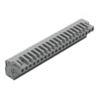 WAGO - 1-Leiter Federleiste, abgewinkelt, CAGE CLAMP®, 2,5mm², grau