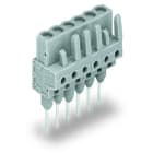 WAGO - Federleiste für Reihenklemmen, Stifte 0,6x1mm, gerade, grau