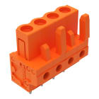 WAGO - THT-Federleiste, gerade, Rastermaß 5, 08mm, orange