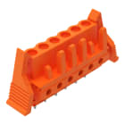 WAGO - THT-Federleiste, gerade, Rastermaß 5, 08mm, orange