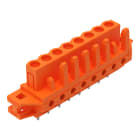 WAGO - THT-Federleiste, gerade, Rastermaß 5, 08mm, orange