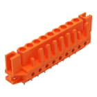 WAGO - THT-Federleiste, gerade, Rastermaß 5, 08mm, orange