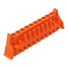 WAGO - THT-Federleiste, gerade, Rastermaß 5, 08mm, orange