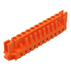 WAGO - THT-Federleiste, gerade, Rastermaß 5, 08mm, orange