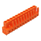 WAGO - THT-Federleiste, gerade, Rastermaß 5, 08mm, orange