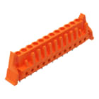 WAGO - THT-Federleiste, gerade, Rastermaß 5, 08mm, orange