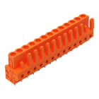 WAGO - THT-Federleiste, gerade, Rastermaß 5, 08mm, orange