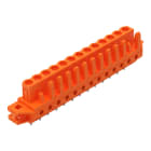 WAGO - THT-Federleiste, gerade, Rastermaß 5, 08mm, orange