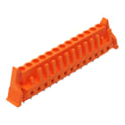 WAGO - THT-Federleiste, gerade, Rastermaß 5, 08mm, orange