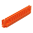 WAGO - THT-Federleiste, gerade, Rastermaß 5, 08mm, orange