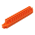 WAGO - THT-Federleiste, gerade, Rastermaß 5, 08mm, orange