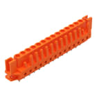 WAGO - THT-Federleiste, gerade, Rastermaß 5, 08mm, orange