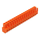 WAGO - THT-Federleiste, gerade, Rastermaß 5, 08mm, orange