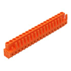 WAGO - THT-Federleiste, gerade, Rastermaß 5, 08mm, orange
