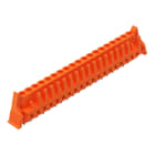 WAGO - THT-Federleiste, gerade, Rastermaß 5, 08mm, orange
