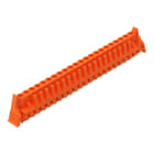 WAGO - THT-Federleiste, gerade, Rastermaß 5, 08mm, orange
