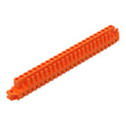 WAGO - THT-Federleiste, gerade, Rastermaß 5, 08mm, orange