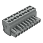 WAGO - 1-Leiter Federleiste, abgewinkelt, CAGE CLAMP®, 2,5mm², grau