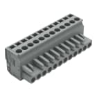 WAGO - 1-Leiter Federleiste, abgewinkelt, CAGE CLAMP®, 2,5mm², grau