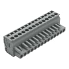 WAGO - 1-Leiter Federleiste, abgewinkelt, CAGE CLAMP®, 2,5mm², grau