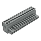 WAGO - 1-Leiter Federleiste, abgewinkelt, CAGE CLAMP®, 2,5mm², grau