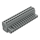 WAGO - 1-Leiter Federleiste, abgewinkelt, CAGE CLAMP®, 2,5mm², grau