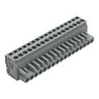 WAGO - 1-Leiter Federleiste, abgewinkelt, CAGE CLAMP®, 2,5mm², grau