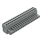 WAGO - 1-Leiter Federleiste, abgewinkelt, CAGE CLAMP®, 2,5mm², grau