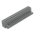 WAGO - 1-Leiter Federleiste, abgewinkelt, CAGE CLAMP®, 2,5mm², grau