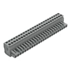 WAGO - 1-Leiter Federleiste, abgewinkelt, CAGE CLAMP®, 2,5mm², grau