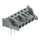 WAGO - Federleiste für Reihenklemmen, Stifte 0,6x1mm, abgewinkelt, grau
