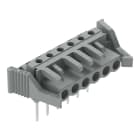 WAGO - Federleiste für Reihenklemmen, Stifte 0,6x1mm, abgewinkelt, grau