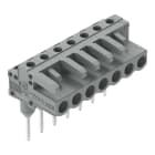 WAGO - Federleiste für Reihenklemmen, Stifte 0,6x1mm, abgewinkelt, grau