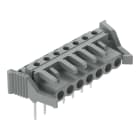 WAGO - Federleiste für Reihenklemmen, Stifte 0,6x1mm, abgewinkelt, grau