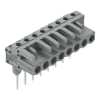 WAGO - Federleiste für Reihenklemmen, Stifte 0,6x1mm, abgewinkelt, grau