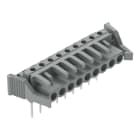 WAGO - Federleiste für Reihenklemmen, Stifte 0,6x1mm, abgewinkelt, grau