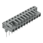 WAGO - Federleiste für Reihenklemmen, Stifte 0,6x1mm, abgewinkelt, grau