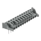 WAGO - Federleiste für Reihenklemmen, Stifte 0,6x1mm, abgewinkelt, grau