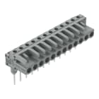 WAGO - Federleiste für Reihenklemmen, Stifte 0,6x1mm, abgewinkelt, grau