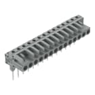 WAGO - Federleiste für Reihenklemmen, Stifte 0,6x1mm, abgewinkelt, grau