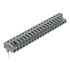WAGO - Federleiste für Reihenklemmen, Stifte 0,6x1mm, abgewinkelt, grau