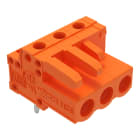 WAGO - THT-Federleiste, abgewinkelt, Rastermaß 5, 08mm, orange