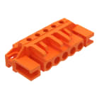 WAGO - THT-Federleiste, abgewinkelt, Rastermaß 5, 08mm, orange