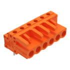 WAGO - THT-Federleiste, abgewinkelt, Rastermaß 5, 08mm, orange