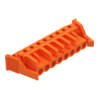WAGO - THT-Federleiste, abgewinkelt, Rastermaß 5, 08mm, orange